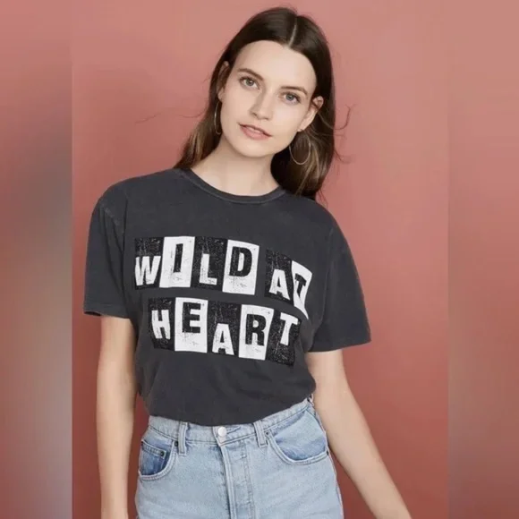Anine Bing Vintage Wild Heart Tee Size XS